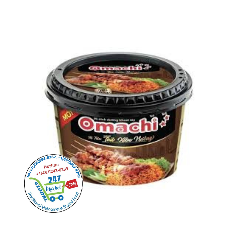  Omachi mì trộn thịt xiên nướng 