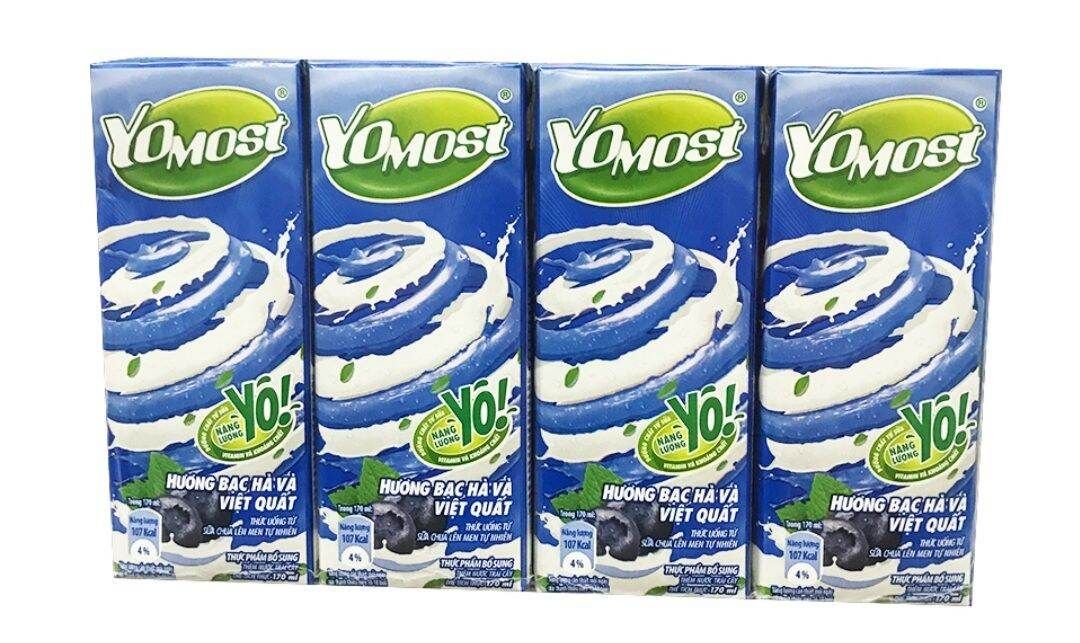 Sữa Yomost bạc hà và việt quất 