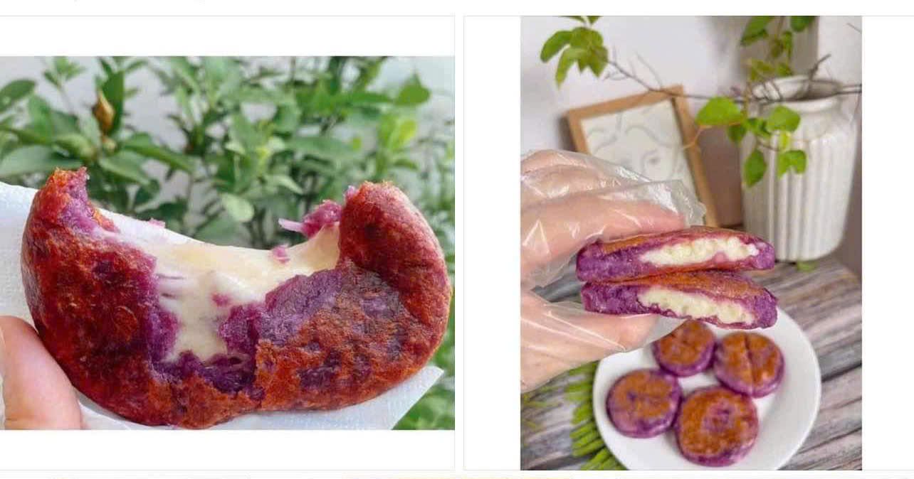  Khoai tím cốt dừa phô mai 