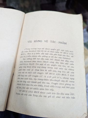  Của chuột và người - John Steinbeck 
