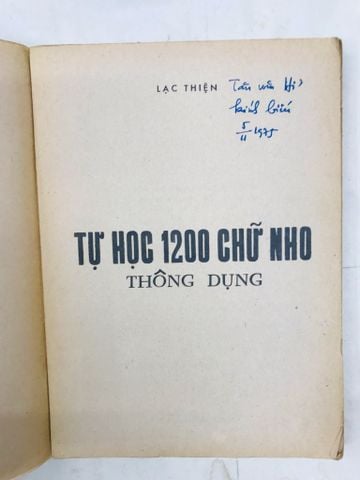 Tự học 1200 chữ nho thông dụng - Lạc Thiện