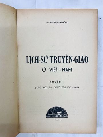 Lịch sử truyền giáo Việt Nam - L.M. Nguyễn Hồng