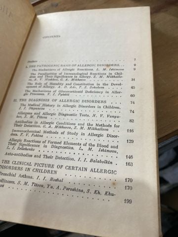  ALLERGIC DISORDERS IN CHILDREN 