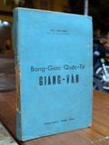  BANG GIAO QUỐC TẾ GIẢNG VĂN - LƯU VĂN BÌNH 