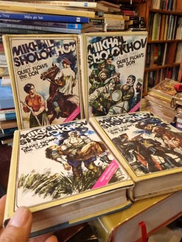  AND QUITE FLOWS THE DON, 4 vols - MIKHAIL SHOLOKHOV 