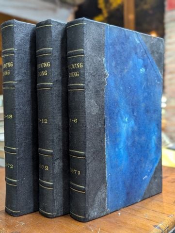  TẠP CHÍ NGUYỆT SAN PHƯƠNG ĐÔNG - NHÓM TÁC GIẢ ( TỪ SỐ 1 -18 ĐÓNG THÀNH 3 CUỐN CÒN BÌA GỐC ) 