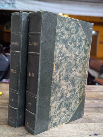  TẠP CHÍ ĐẠI HỌC - CHỦ TRƯƠNG NGUYỄN VĂN TRUNG ( 2 CUỐN ĐÓNG BÌA XƯA TỪ SỐ 1 - 9 , CÓ 1 SỐ ĐÔI 4,5 ) 