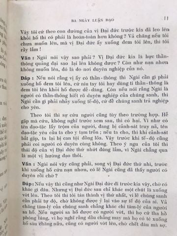 Ba ngày luận đạo - Thông Kham