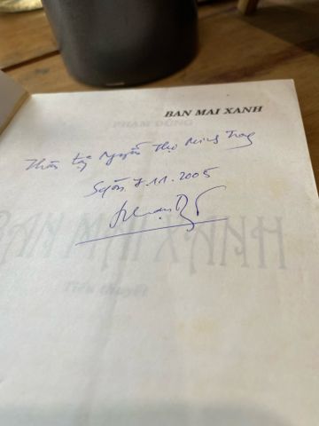  Ban mai xanh - Phạm Dũng (có chữ ký tác giải) 