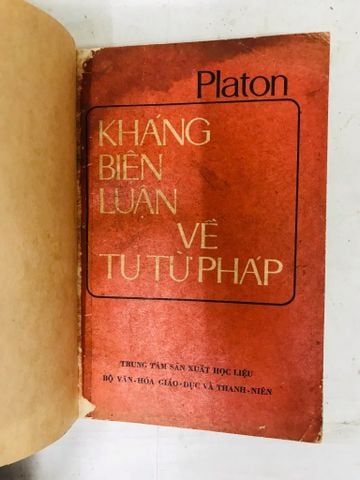 KHÁNG BIỆN LUẬN VỀ TU TỪ PHÁP - PLATON
