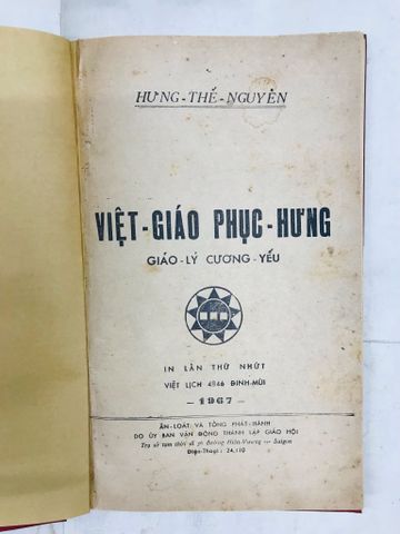 Việt giáo phục hưng giáo lý cương yếu - Hưng Thế Nguyên ( in lần nhất )