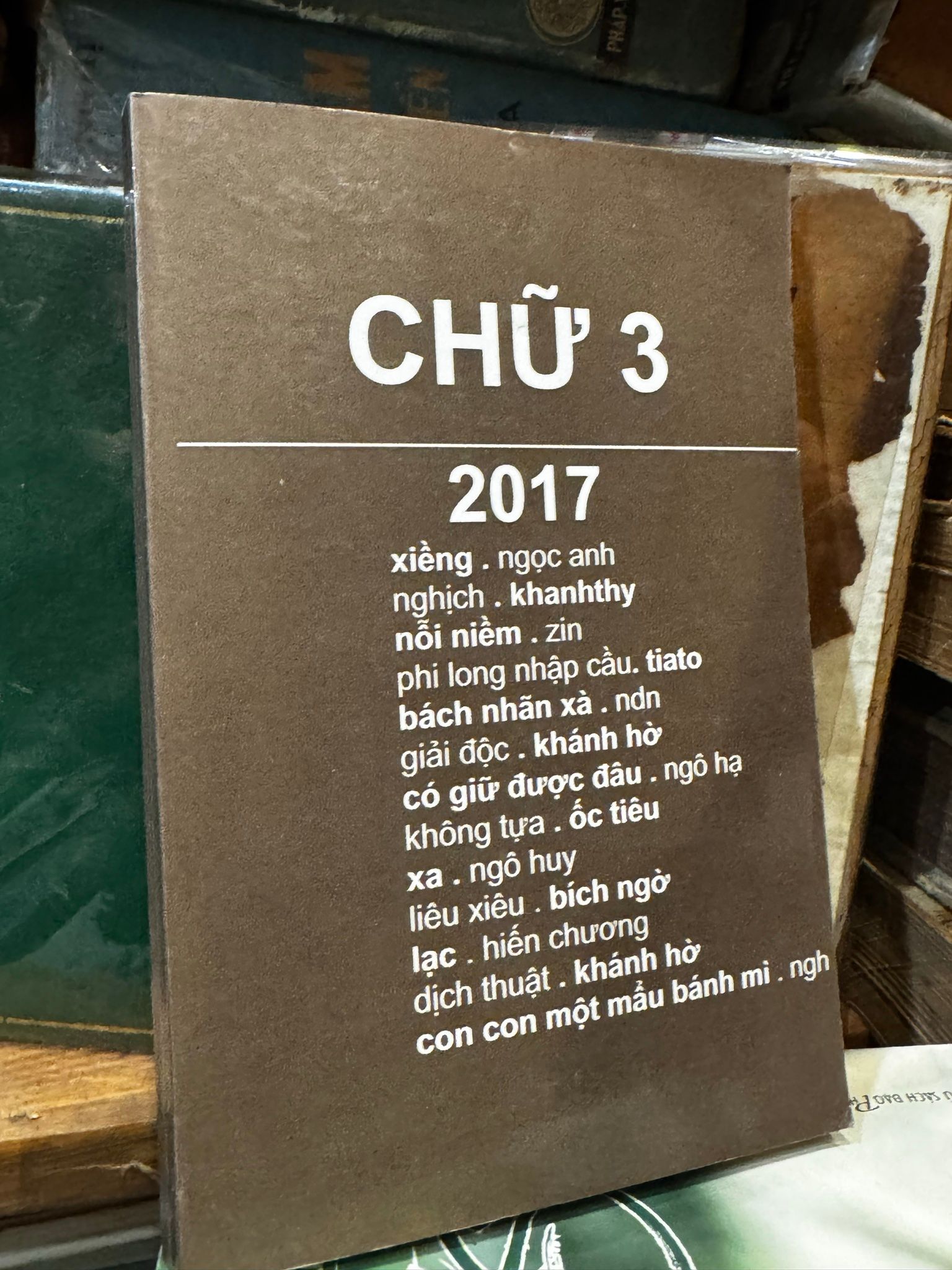  Chữ 3 - 2017 