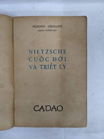  Cuộc đời và triết lý của Nietzsche - Felicien Challaye 