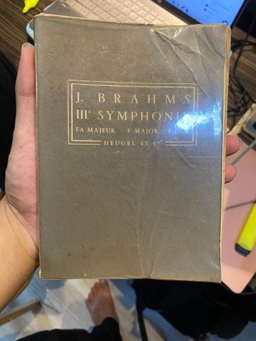  III Symphonie op. 90  Fa Majeur - F Major -F Dur   - J. Brahms 