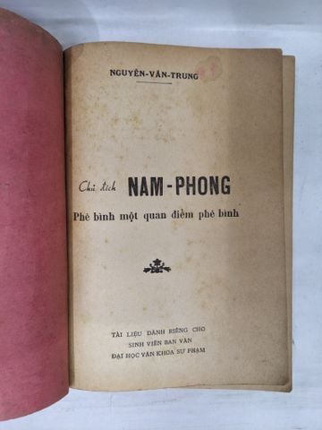  Chủ Đích Nam Phong Phê Bình một Quan Điểm Phê Bình - Nguyễn Văn Trung 