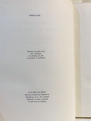  The Art of John. S. Loxton (copy signed by Mrs. Loxton) 