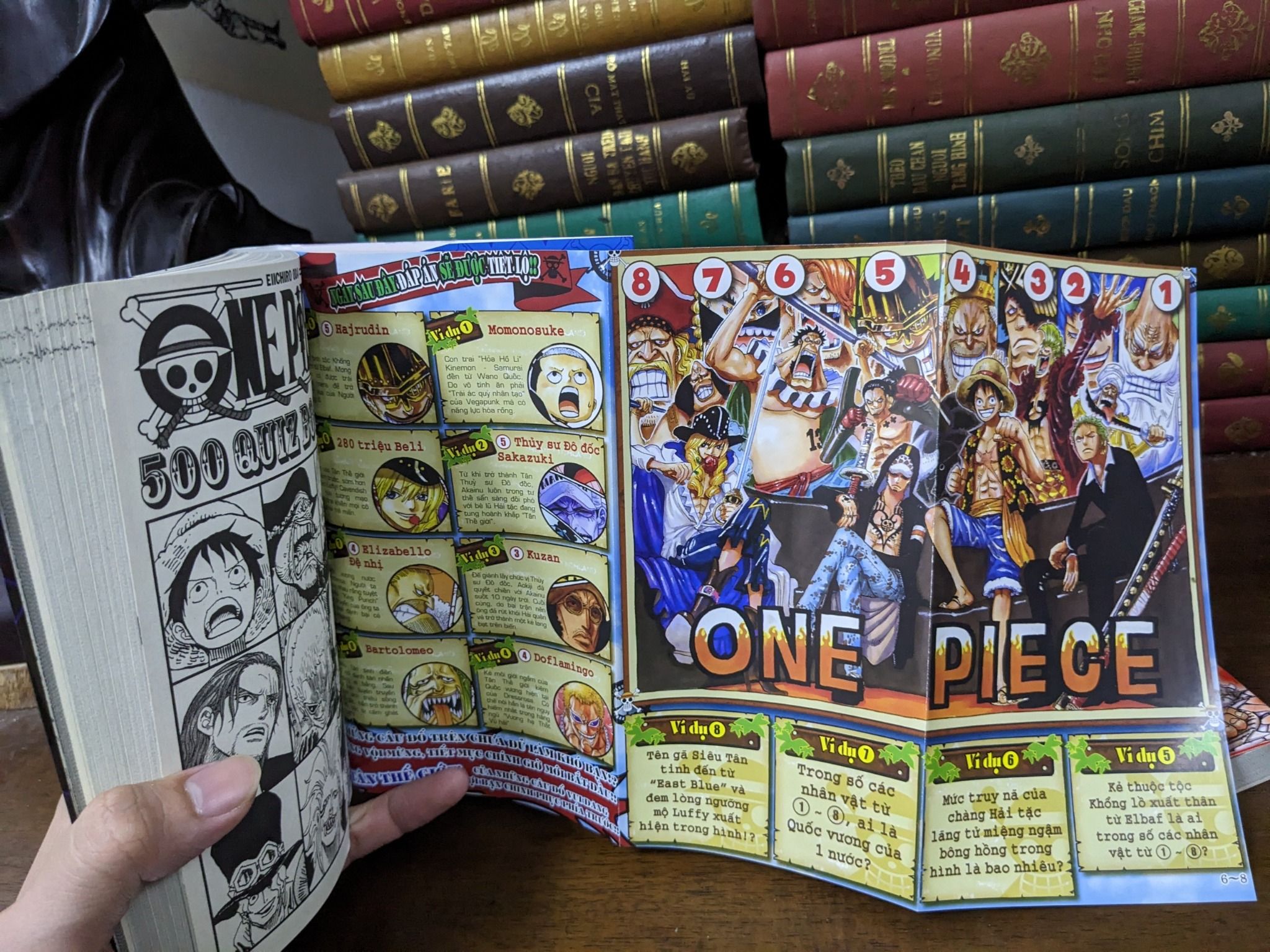 truyện tranh One Piece 500 Quiz Book Eiichiro Oda ( trọn bộ 2 tập