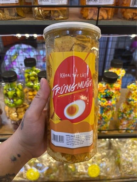 Khoai Tây Lát Trứng Muối