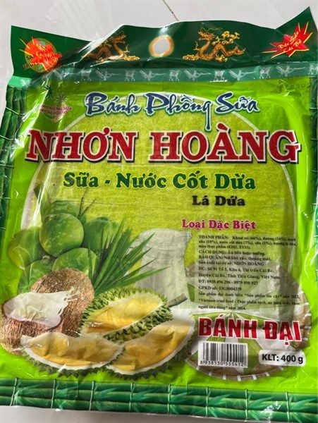 BÁNH PHỒNG SỮA LÁ DỨA