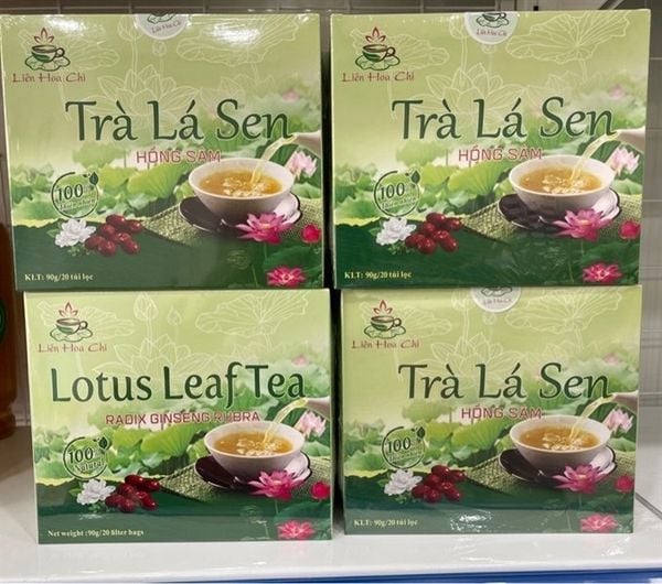 TRÀ LÁ SEN HỒNG SÂM