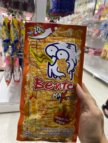 Bento mực vị Thái cam 18g Original squid Seafood snack