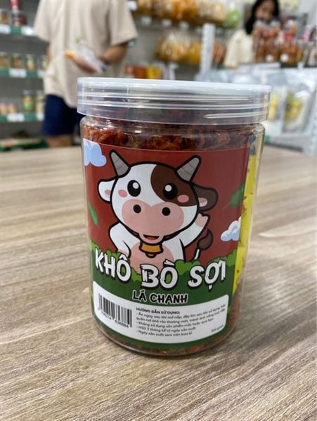 KHÔ BÒ SỢI LÁ CHANH 300g