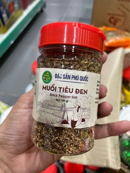 ĐẶC SẢN PHÚ QUỐC MUỐI TIÊU ĐEN 120G