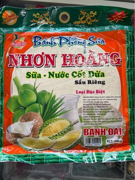 BÁNH PHỒNG SỮA ĐẶC BIỆT NHƠN HOÀNG 400GR