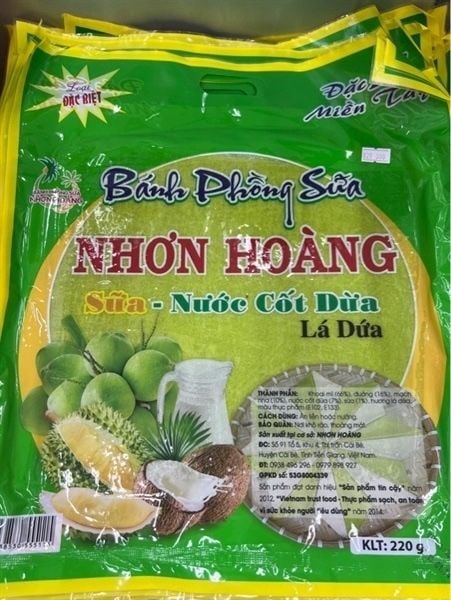 Bánh phồng sữa lá dứa 220g