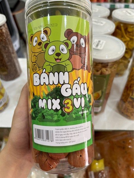 BÁNH GẤU MIX 3 VỊ