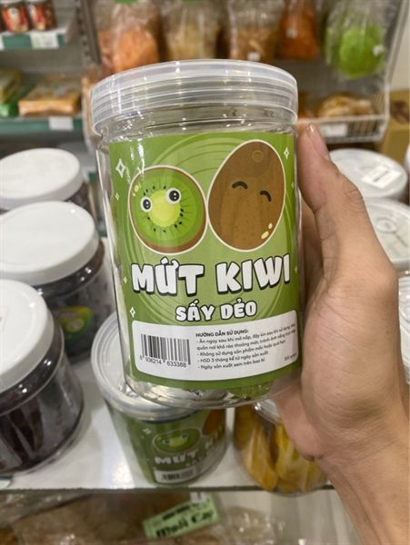 Mứt kiwi sấy dẻo - Hủ pét 540ml - 300g