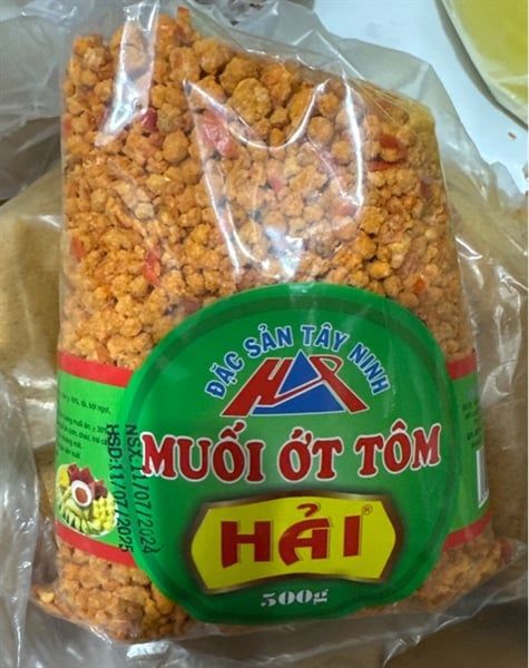 MUỐI ỚT TÔM HẠT TO HẢI 500g