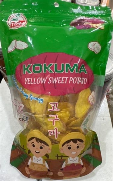 Mt khoai lang vàng sấy giòn vị BBQ cay Western food 200g dried sweet potatoes