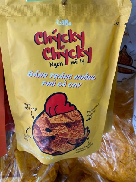 CHÝCKY BÁNH TRÁNG NƯỚNG PHỦ GÀ CAY