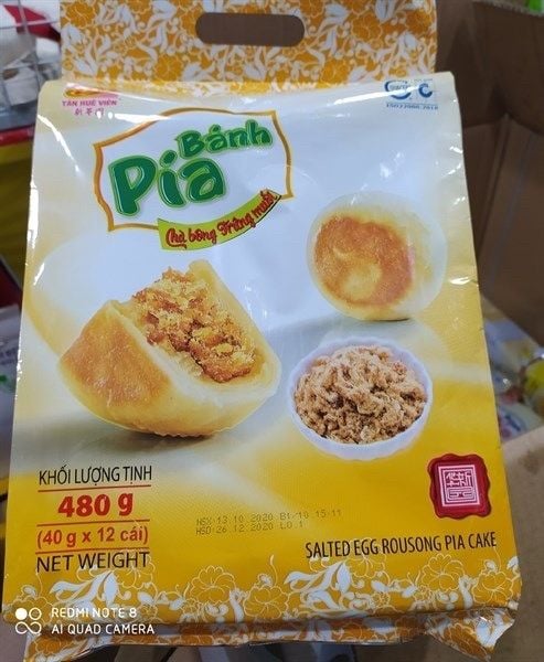 Bánh Pía Tân Huê Viên Chà Bông Trứng Muối 480g