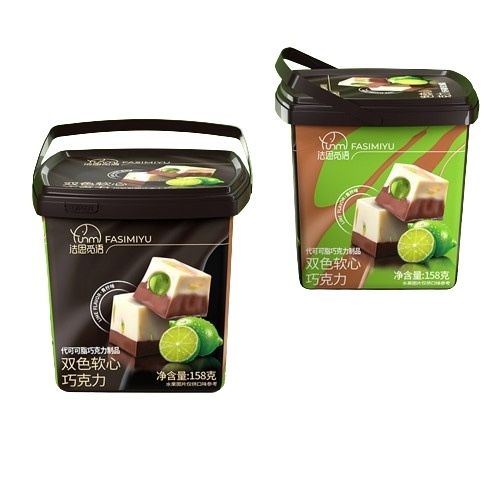 Xô kẹo socola nhân mứt trái cây 158g