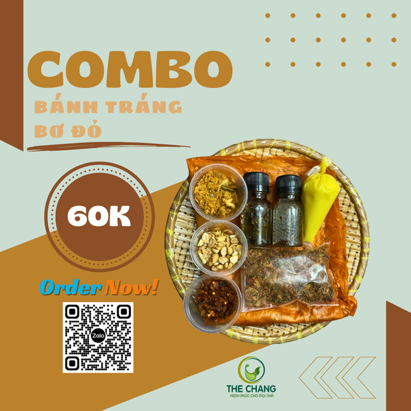 Combo Bánh Tráng Bơ Đỏ