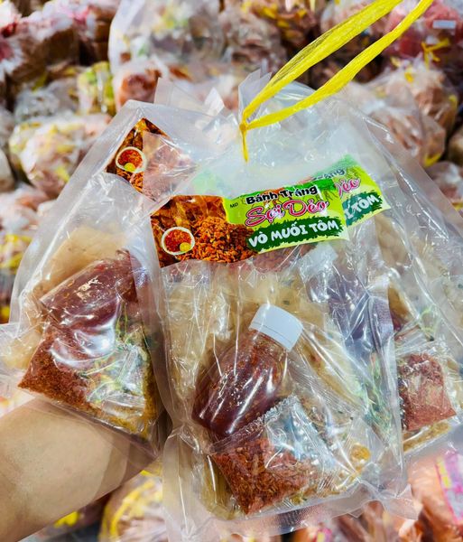 Bánh Tráng Sợi Dẻo Vò Muối Tôm