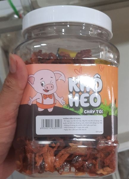 KHÔ HEO CHÁY TỎI 500gr