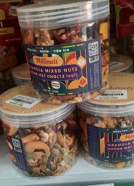 GRANOLA MIXED NÚT NƯỚNG MẬT ONG 170gr