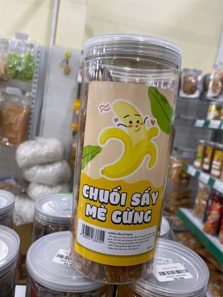 CHUỐI SẤY MÈ GỪNG