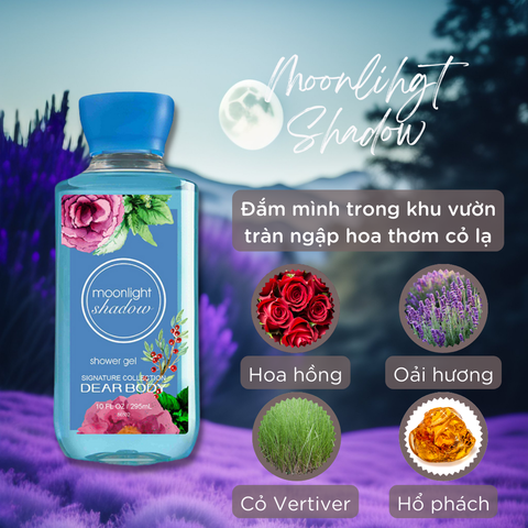  Sữa Tắm Nước Hoa Moonlight Shadow Shower Gel - Dưỡng Ẩm Thơm Lâu 295ml 