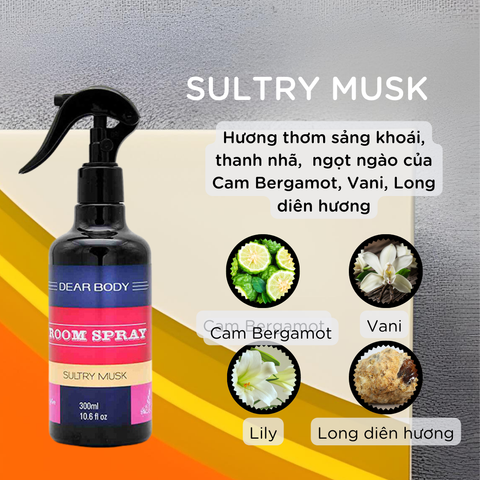  Nước Hoa Xịt Phòng Sultry Musk Room Spray 300ml 