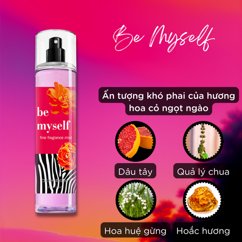  Xịt Thơm Toàn Thân Be Myself Fine Fragance Body Mist 236ml 