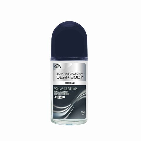  Lăn Khử Mùi Wild Night For Men Deodorant Roll On Glass - Bảo Vệ 48h Cho Nam 50ml 