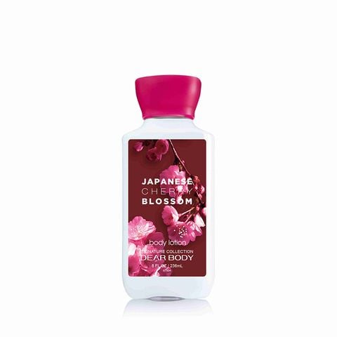  Sữa Dưỡng Thể Nước Hoa Japanese Cherry Blossom Body Lotion - Thơm Lâu Mềm Mịn Da 236ml 