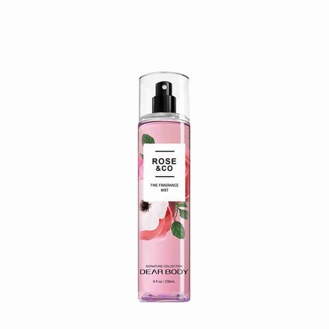  Xịt Thơm Toàn Thân Rose&Co Fine Fragance Body Mist 236ml 