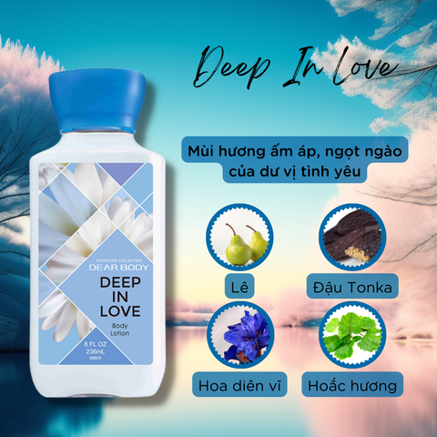  Sữa Dưỡng Thể Nước Hoa Deep In Love Body Lotion - Thơm Lâu Mềm Mịn Da 236ml 