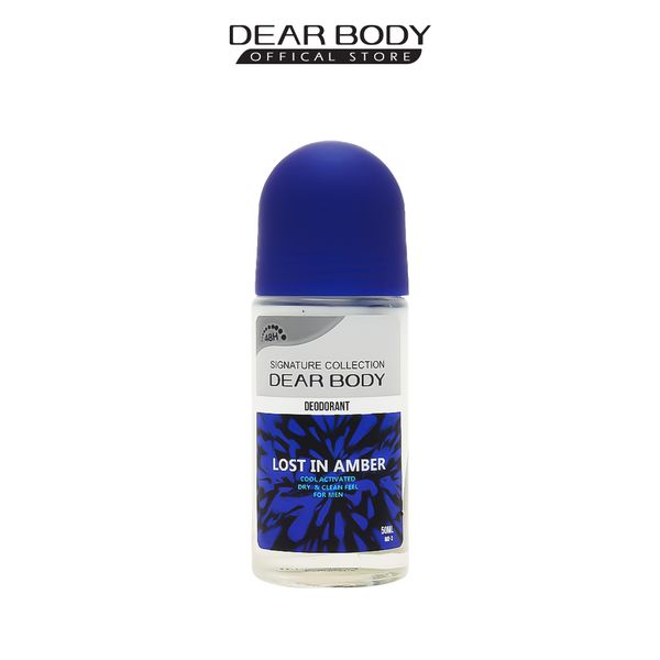 Lăn Khử Mùi Lost In Amber For Men Deodorant Roll On Glass - Bảo Vệ 48h Cho Nam 50ml 