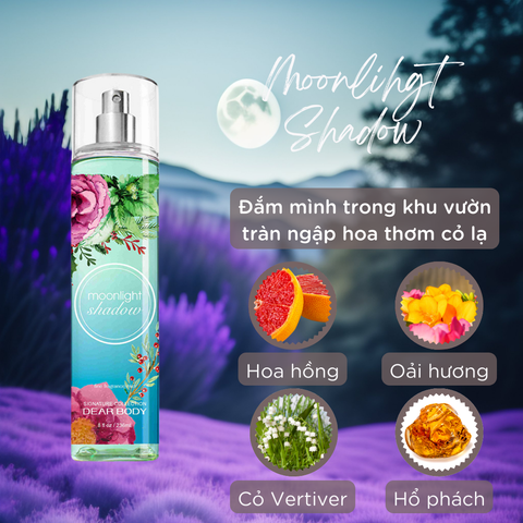  Xịt Thơm Toàn Thân Moonlight Shadow Fine Fragance Body Mist  236ml 